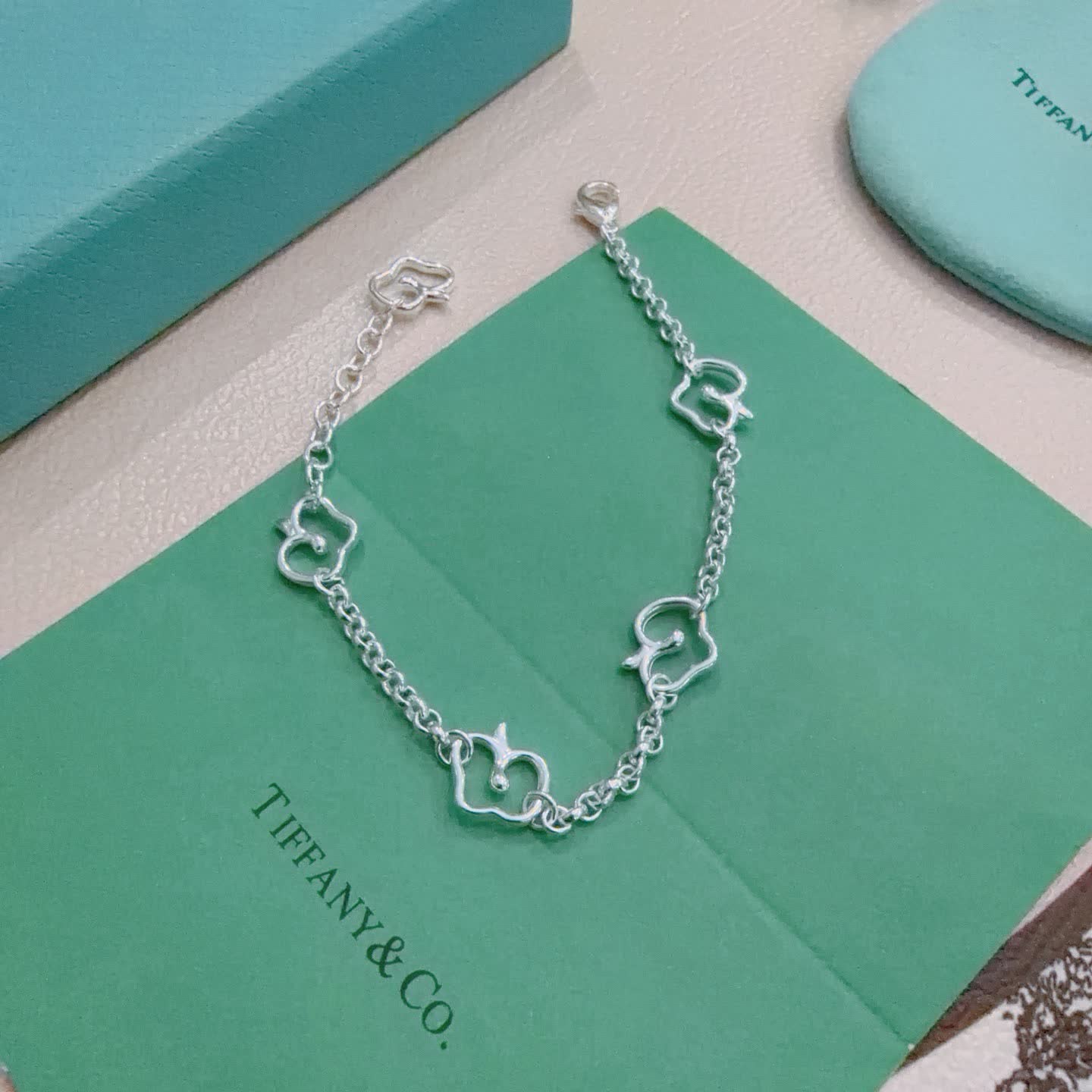 Tiffany & Co. Blue Box Charm Bracelet Tiffany & Co. Blue Box Charm Bracelet